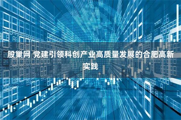 股巢网 党建引领科创产业高质量发展的合肥高新实践